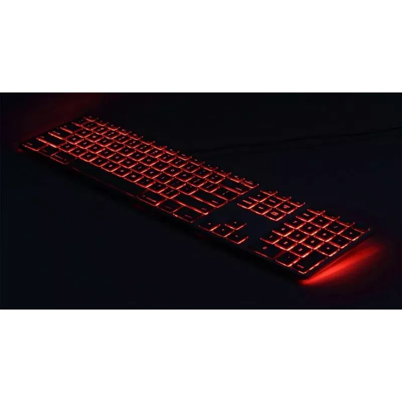 Klaviatūra Matias FK318LB-UK RGB apšvietimas Mac Space Gray — be skaičių bloko, JK išdėstymas