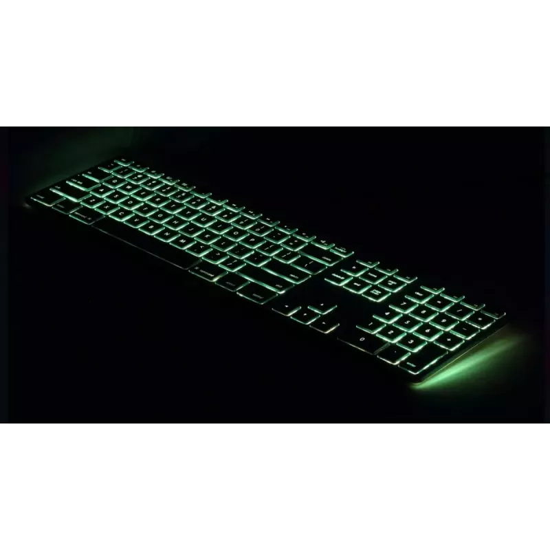 Klaviatūra Matias FK318LB-UK RGB apšvietimas Mac Space Gray — be skaičių bloko, JK išdėstymas