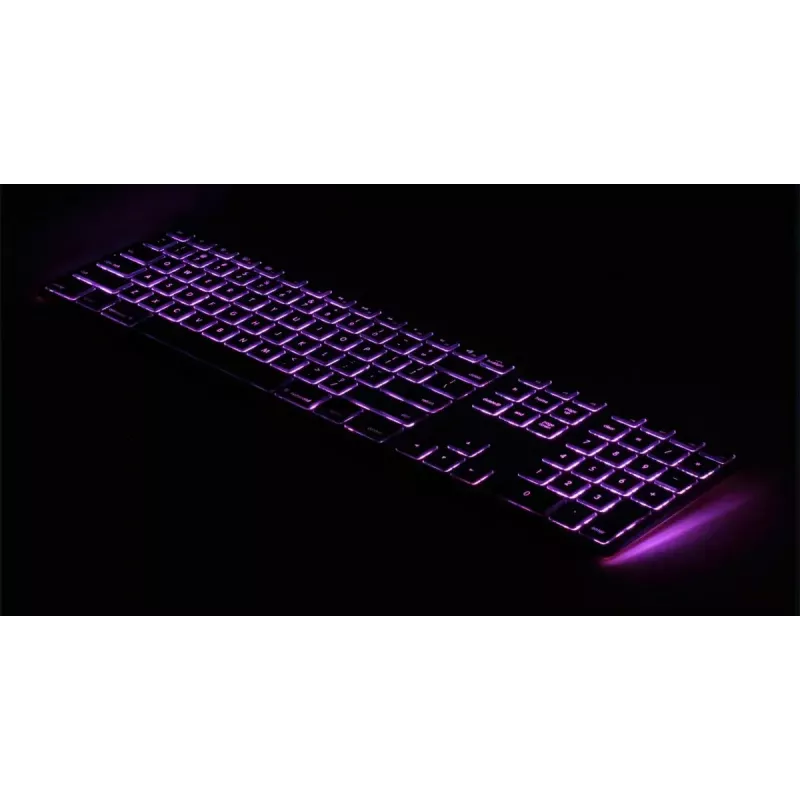 Klaviatūra Matias FK318LB-UK RGB apšvietimas Mac Space Gray — be skaičių bloko, JK išdėstymas