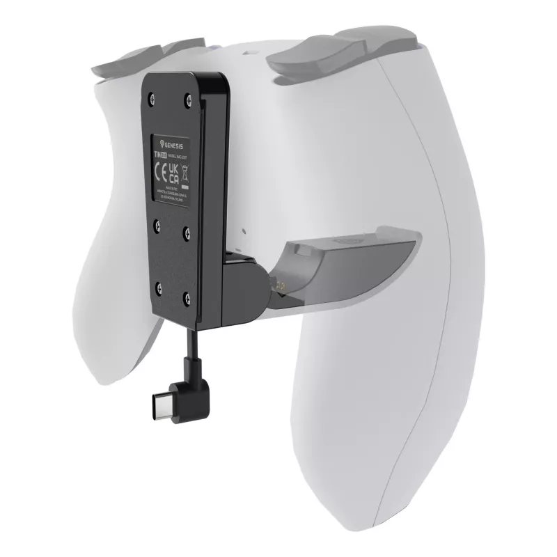 Įkrovimo sistema GENESIS Tin 305 PlayStation 5 Slim laidinė juoda balta