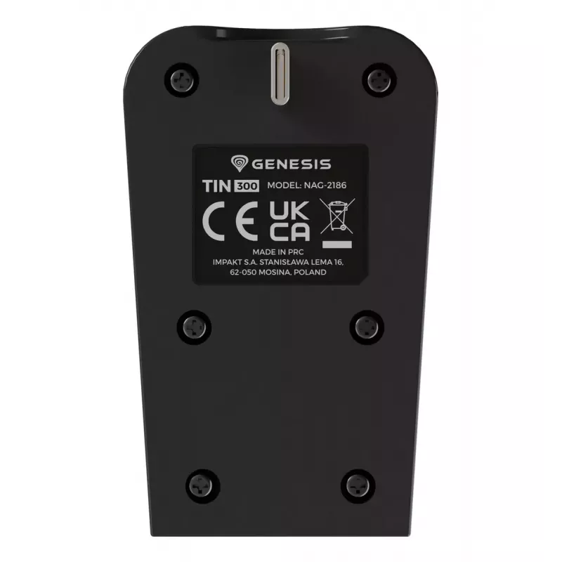 Įkrovimo sistema GENESIS Tin 300 Wired Black White skirta PlayStation 5