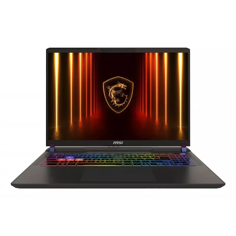 MSI Vector 16 HX AI A2XWHG-256PL nešiojamas kompiuteris, Intel Core Ultra 7 255HX, 40,6 cm (16 colių) Quad HD+, 16 GB DDR5, 1 TB SSD, NVIDIA GeForce RTX 5070 Ti, Wi-Fi 7, Windows 11 Home, pilkas