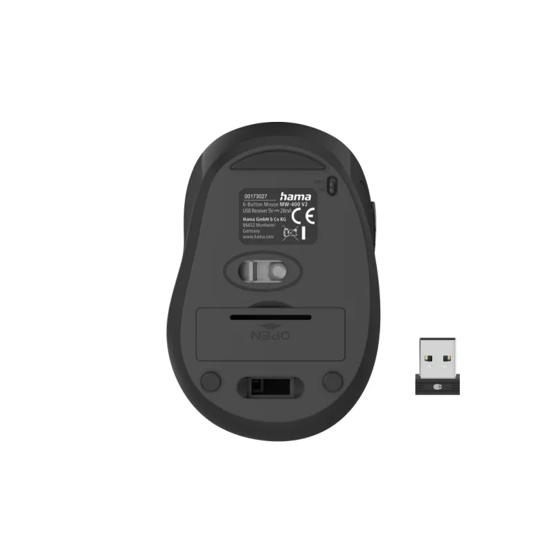 Hama MW-400 V2 pelė Office dešinei rankai RF belaidė optinė 1600 DPI