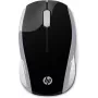 HP Wireless Mouse 200 (Pike Silver), ambidekstrinė, optinė, RF belaidė, 1000 DPI, sidabrinė