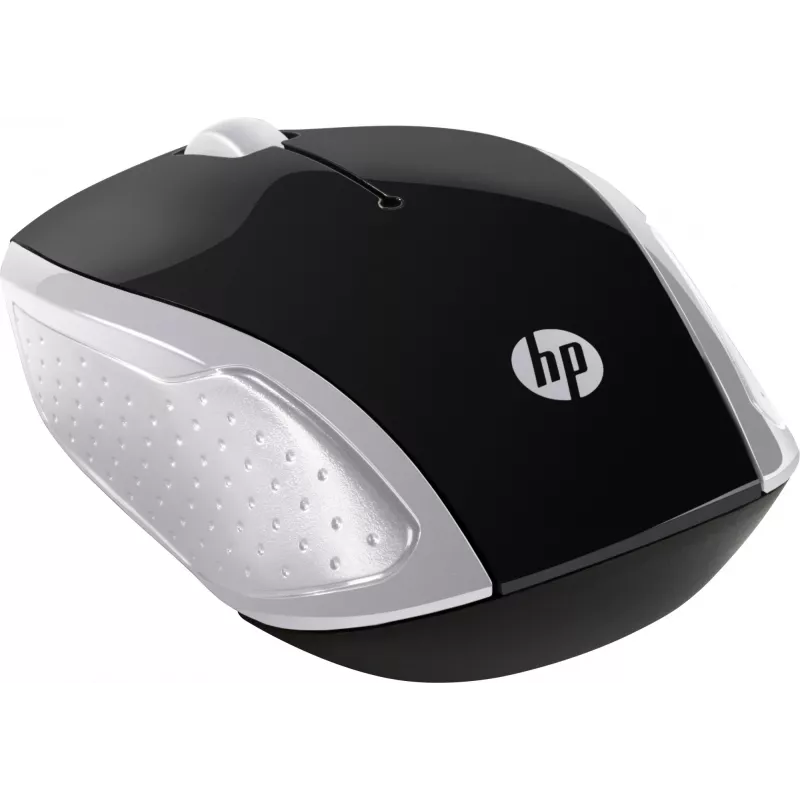 HP Wireless Mouse 200 (Pike Silver), ambidekstrinė, optinė, RF belaidė, 1000 DPI, sidabrinė