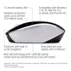 HP Wireless Mouse 200 (Pike Silver), ambidekstrinė, optinė, RF belaidė, 1000 DPI, sidabrinė
