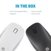 HP 410 Slim Silver Bluetooth pelė, ambidekstrinė, Bluetooth, 2000 DPI, sidabrinė