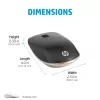 HP 410 Slim Silver Bluetooth pelė, ambidekstrinė, Bluetooth, 2000 DPI, sidabrinė