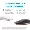 HP 410 Slim Silver Bluetooth pelė, ambidekstrinė, Bluetooth, 2000 DPI, sidabrinė