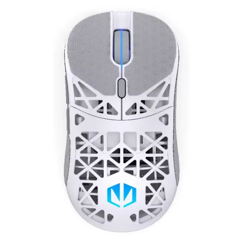 Belaidė žaidimų pelė ENDORFY LIV Onyx White – Bluetooth/2,4 GHz, 12000 DPI, ambidekstrinė, aRGB apšvietimas, 6 mygtukai, USB-A/USB-C laidas