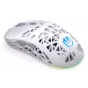 Belaidė žaidimų pelė ENDORFY LIV Onyx White – Bluetooth/2,4 GHz, 12000 DPI, ambidekstrinė, aRGB apšvietimas, 6 mygtukai, USB-A/USB-C laidas