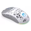 Belaidė žaidimų pelė ENDORFY LIV Onyx White – Bluetooth/2,4 GHz, 12000 DPI, ambidekstrinė, aRGB apšvietimas, 6 mygtukai, USB-A/USB-C laidas