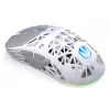 Belaidė žaidimų pelė ENDORFY LIV Onyx White – Bluetooth/2,4 GHz, 12000 DPI, ambidekstrinė, aRGB apšvietimas, 6 mygtukai, USB-A/USB-C laidas
