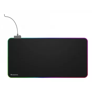 GENESIS Boron 500 XXL RGB žaidimų pelės kilimėlis juodas
