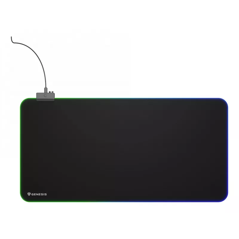 GENESIS Boron 500 XXL RGB žaidimų pelės kilimėlis juodas