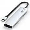 USB Type-C stotelė Satechi ST-P7SS su HDMI, USB 3.2 Gen 2, Gigabit Ethernet — 10000 Mbit/s, 4K@60Hz, sidabrinė