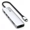 USB Type-C stotelė Satechi ST-P7SS su HDMI, USB 3.2 Gen 2, Gigabit Ethernet — 10000 Mbit/s, 4K@60Hz, sidabrinė
