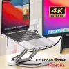 Unitek D1109A sulankstoma sukama nešiojamo kompiuterio paceliama pakura su USB-C šakotuvu, HDMI 4K, PD 100 W, iki 17 colių (43,2 cm)