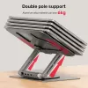 Unitek D1109A sulankstoma sukama nešiojamo kompiuterio paceliama pakura su USB-C šakotuvu, HDMI 4K, PD 100 W, iki 17 colių (43,2 cm)