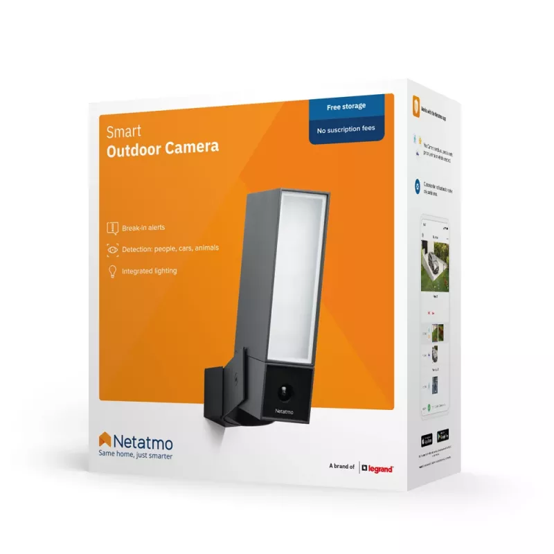 Netatmo Presence Box lauko IP apsaugos kamera 1920 x 1080 pikselių sieninė