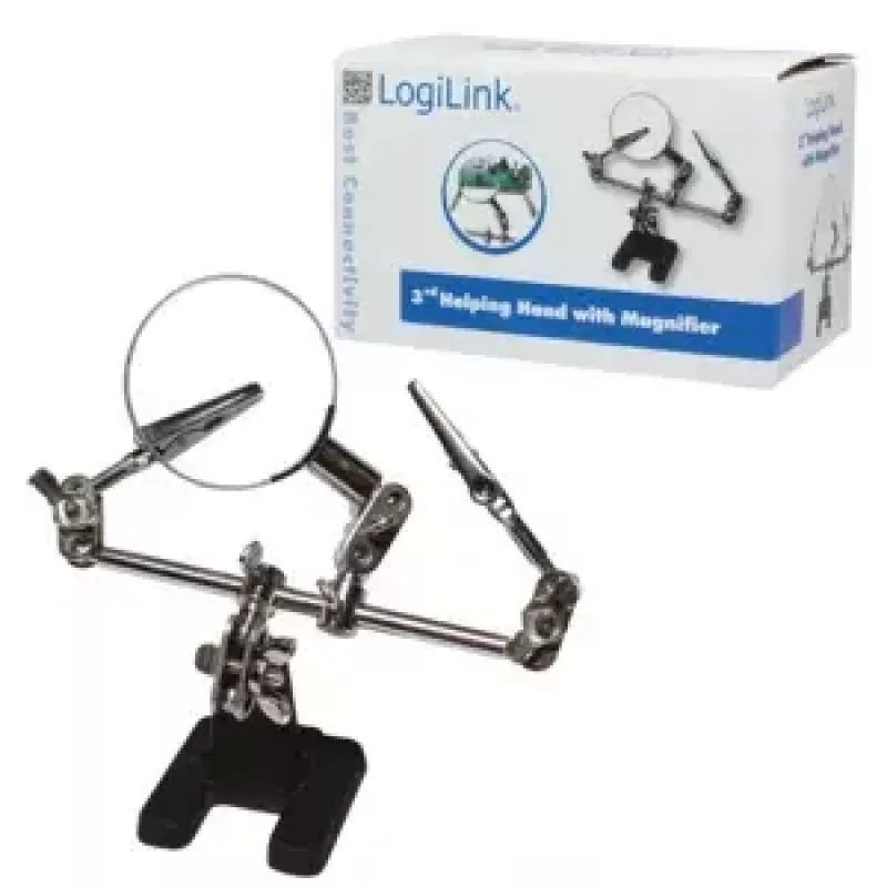 Didinamasis stiklas LogiLink WZ0034 juodas nerūdijantis plienas