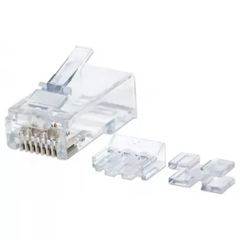 Intellinet Pro Line RJ45 kištukai Cat6A UTP, 3 kontaktai, kietajai vielai, 50 µ auksuoti kontaktai, 80 vnt.