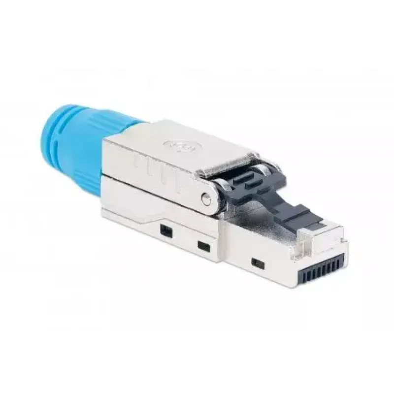 Intellinet Cat8.1 40G ekranuotas RJ45 kištukas be įrankių, mėlynas, vyriškas