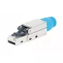 Intellinet Cat8.1 40G ekranuotas RJ45 kištukas be įrankių, mėlynas, vyriškas