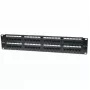 Intellinet Patch Panel, Cat6, UTP, 48 prievadų, 2U, juoda