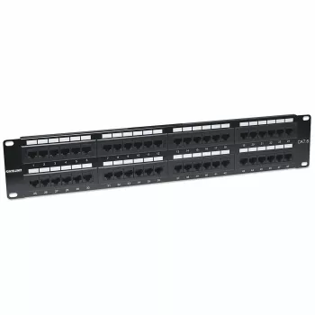 Intellinet Patch Panel, Cat6, UTP, 48 prievadų, 2U, juoda
