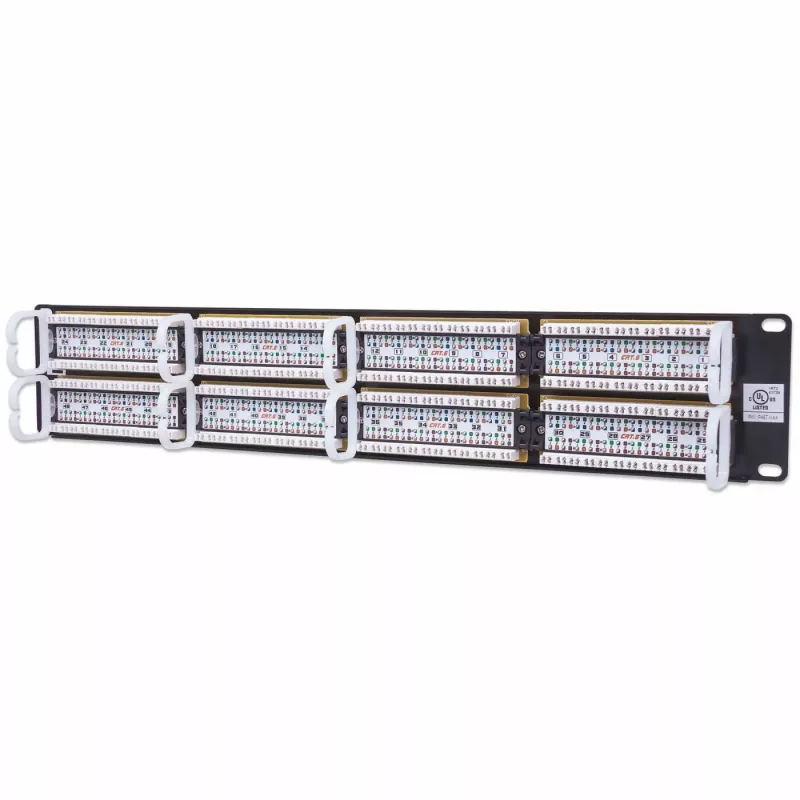 Intellinet Patch Panel, Cat6, UTP, 48 prievadų, 2U, juoda