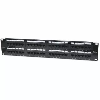 Intellinet pataisų skydelis (patch panel), Cat5e, UTP, 48 prievadų, 2U, juodas