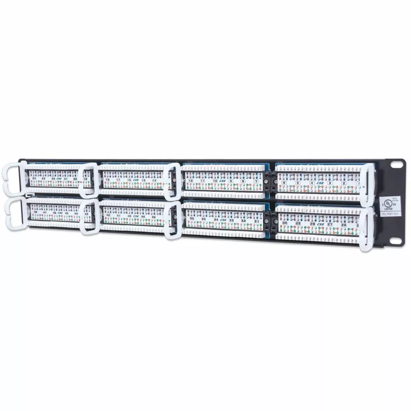 Intellinet pataisų skydelis (patch panel), Cat5e, UTP, 48 prievadų, 2U, juodas
