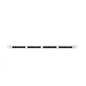 Pataisų skydelis LANBERG PPU6-0024-S, 24 prievadų Cat6, metalinis, 0,5U, 440×22,3×99 mm
