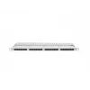 Pataisų skydelis LANBERG PPU6-0024-S, 24 prievadų Cat6, metalinis, 0,5U, 440×22,3×99 mm