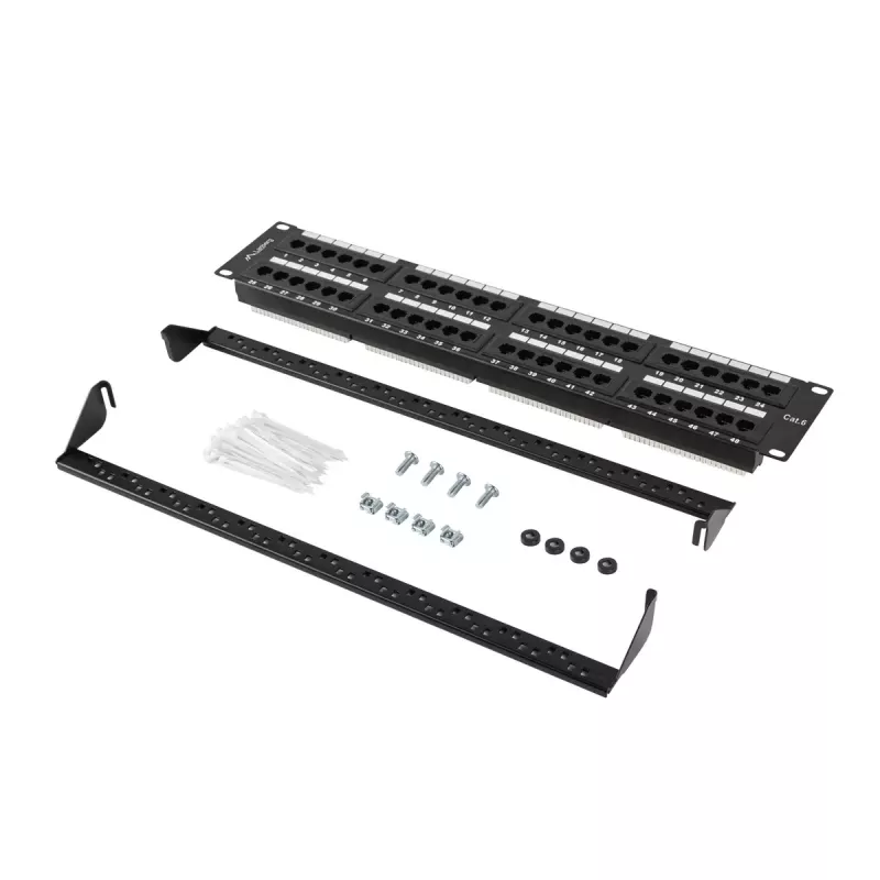 Stovo priedas Lanberg PPU6-2048-B 19 colių 2U 48 prievadų