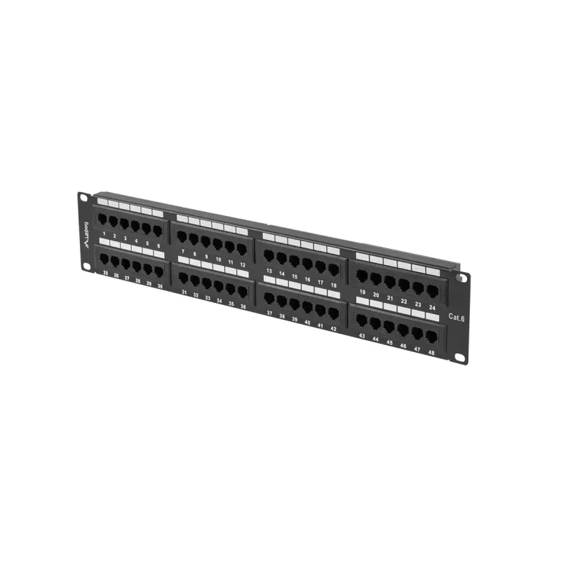 Stovo priedas Lanberg PPU6-2048-B 19 colių 2U 48 prievadų