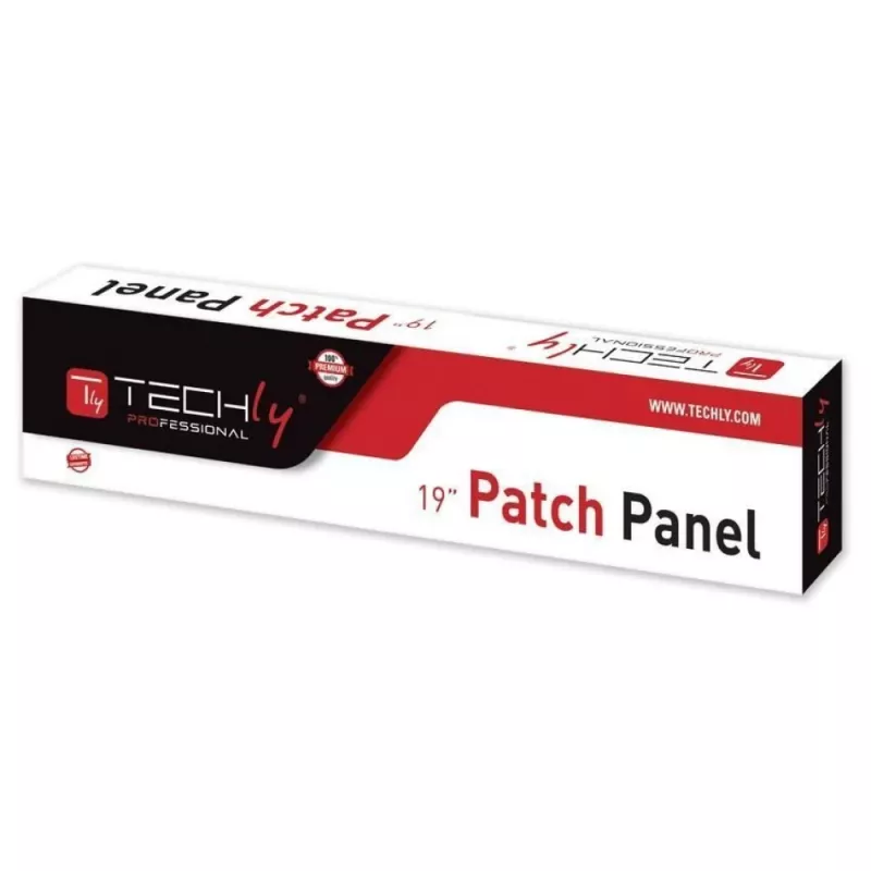 Techly Patch Panel UTP 24 prievadų RJ45 Cat.5E I-PP 24-RU-C5ET