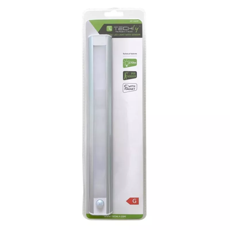 LED sistemos šviestuvas Techly I-CASE LIGHT-06 Baltas Aliuminis 100-240V
