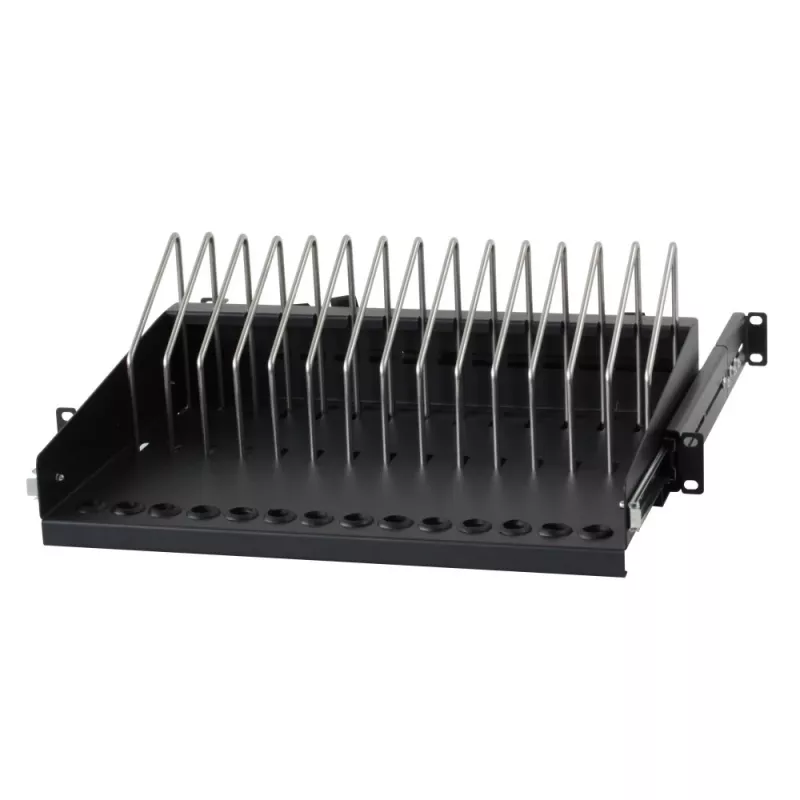 Techninė lentyna Techly I-CABINET-TRAY14BK Juoda 4U 19 colių