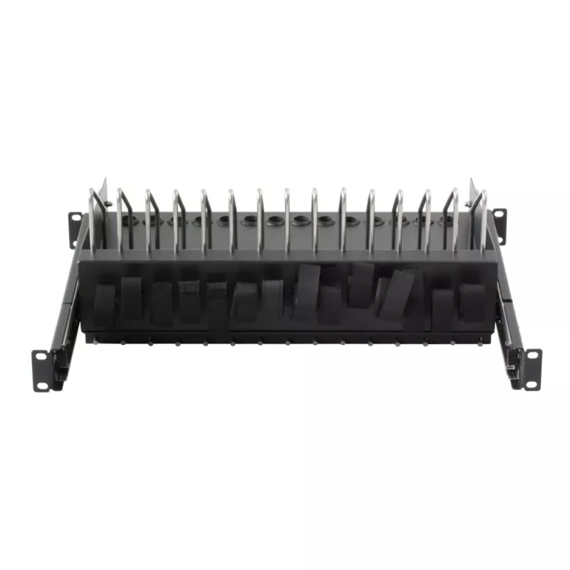 Techninė lentyna Techly I-CABINET-TRAY14BK Juoda 4U 19 colių