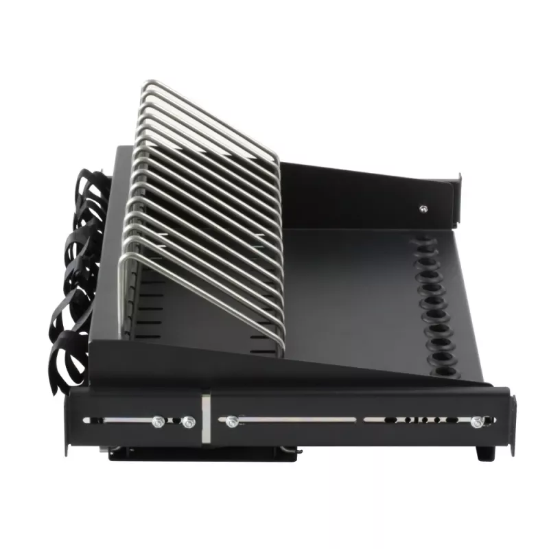 Techninė lentyna Techly I-CABINET-TRAY14BK Juoda 4U 19 colių