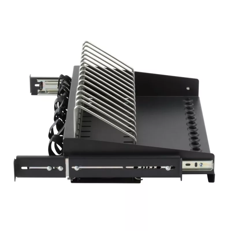 Techninė lentyna Techly I-CABINET-TRAY14BK Juoda 4U 19 colių