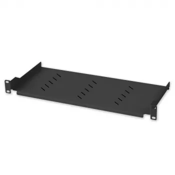 Rack lentyna Techly I-CASE TRAY-150BK juoda 1U 150mm gylio