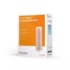 Patalpų oro kokybės monitorius Netatmo Smart Indoor Air Quality Monitor — CO2 0–5000 ppm, temperatūra 0–50°C, triukšmas, Wi‑Fi/Bluetooth, maitinimas iš tinklo, aliuminis, rožinis auksas