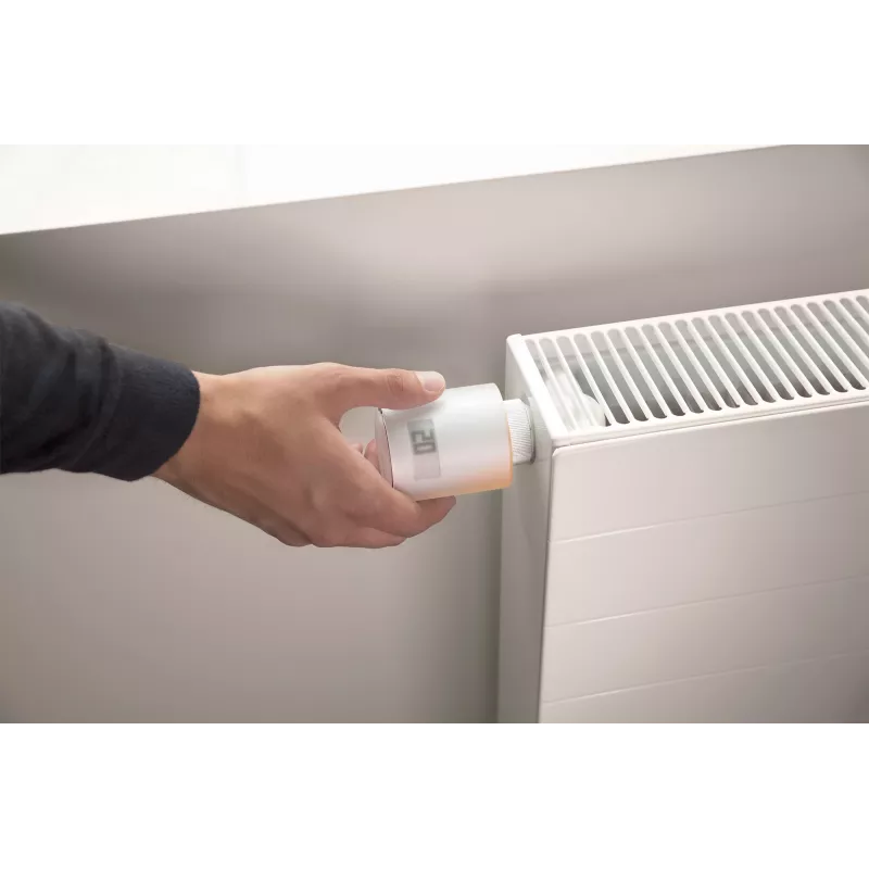 Netatmo pradžios rinkinys – išmanieji radiatoriaus vožtuvai, balta spalva, 0–50 °C, 2400 MHz, 100 m, 5–30 °C, °C