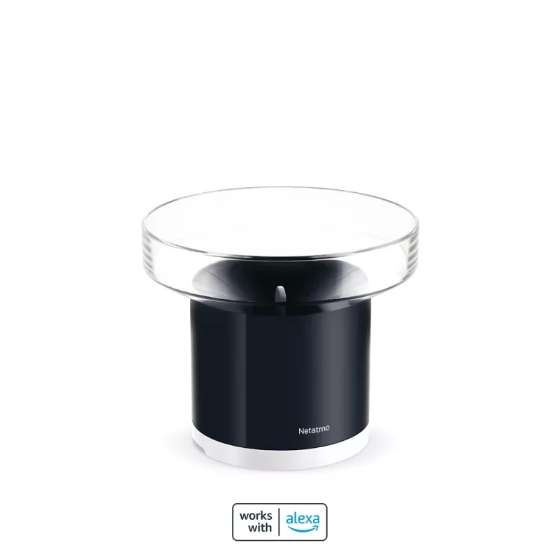 Netatmo Smart Rain Gauge – išmanus lietaus matuoklis, baterija, AAA, 1,5 V, 130 mm, 130 mm, 110 mm