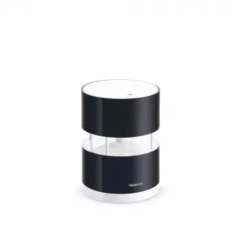 Netatmo Smart Anemometras, vėjo greičio matuoklis, belaidis, Wi-Fi, 0-45 m/s, 100 m, juodas, permatomas