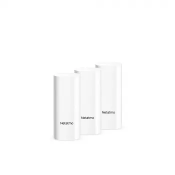 Durų / langų jutiklis Netatmo DTG-EC belaidis atsparus orams 3 V (2×AAA), veikimo nuotolis 80 m, baltas, 3 vnt. rinkinys
