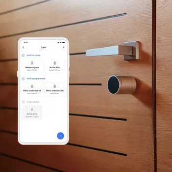 Išmanioji durų spyna Netatmo NDL-EC Keyless juoda pilka